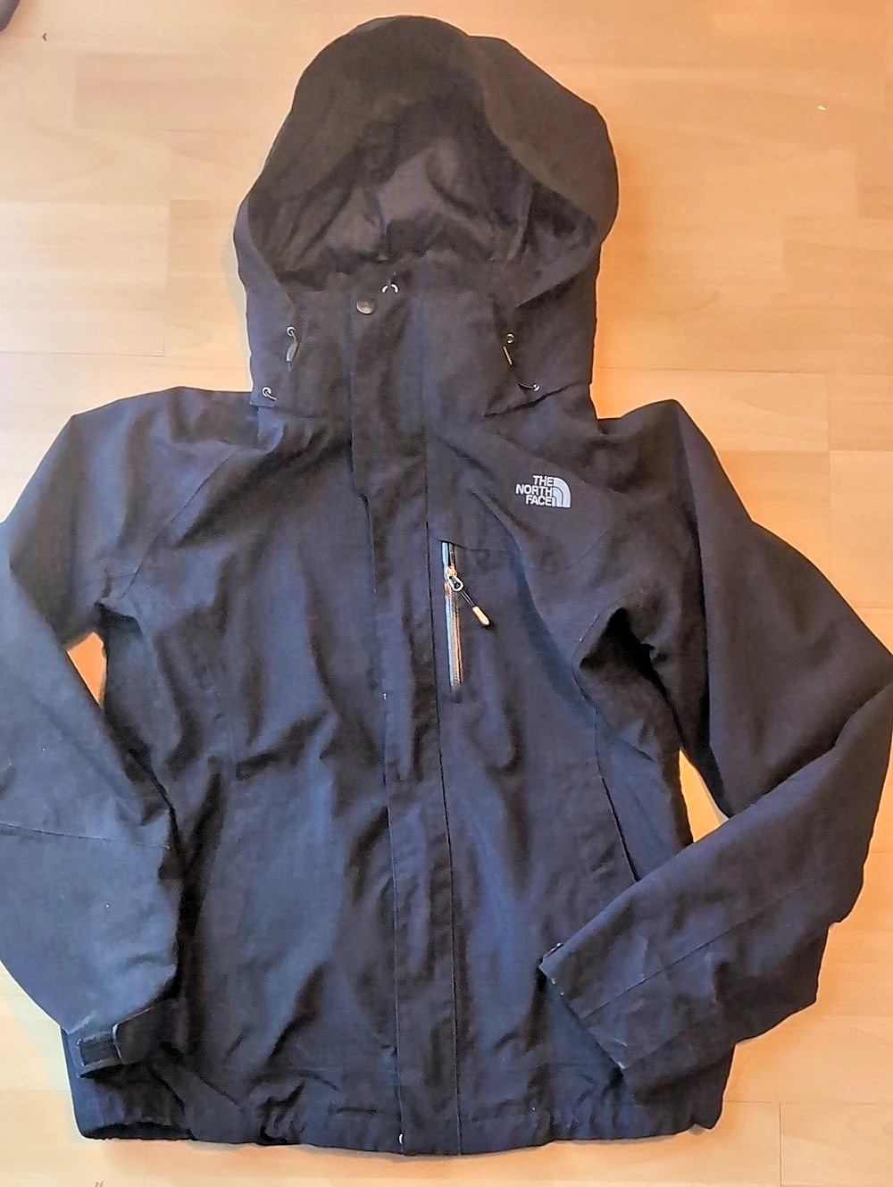 The North Face Black Black Jacket With Removable Hood